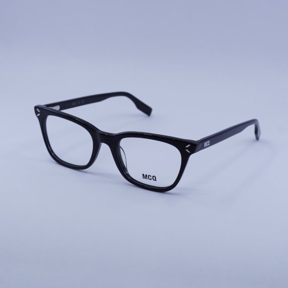 McQ by Alexander McQueen MQ0379O 001 Eyeglasses Black 50mm Square Frame - Picture 5 of 9